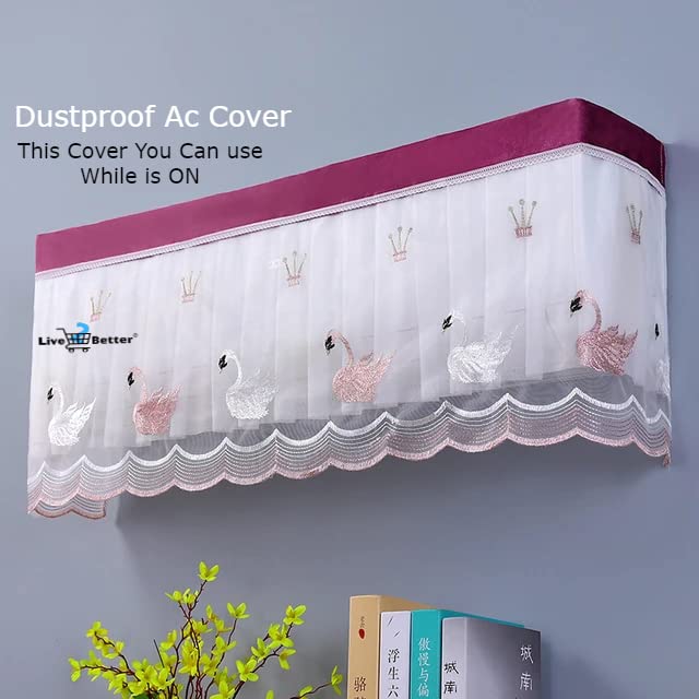 🧵 Embroidered AC Cover (Universal Size) ❄️