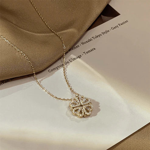 Openable Four Leaf Clover Necklace